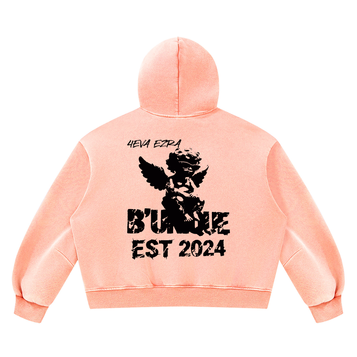 Unisex "4EVA" Vintage Wash Fleece Hoodie