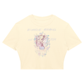Women's B'UNIQUE est Slim Ribbed Crop T-Shirt