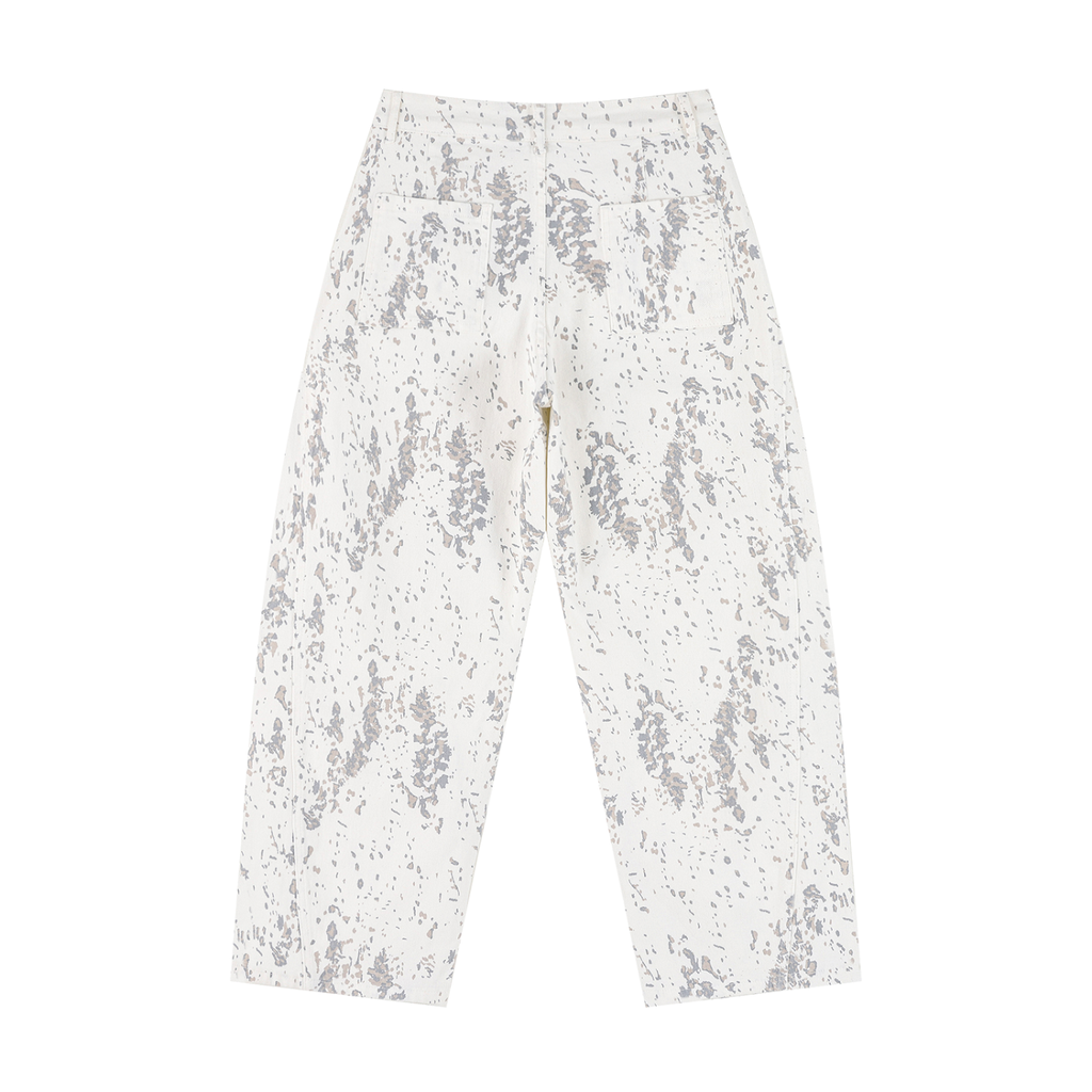 Women's "Blade of Passion" Splatter Barrel Leg Jeans