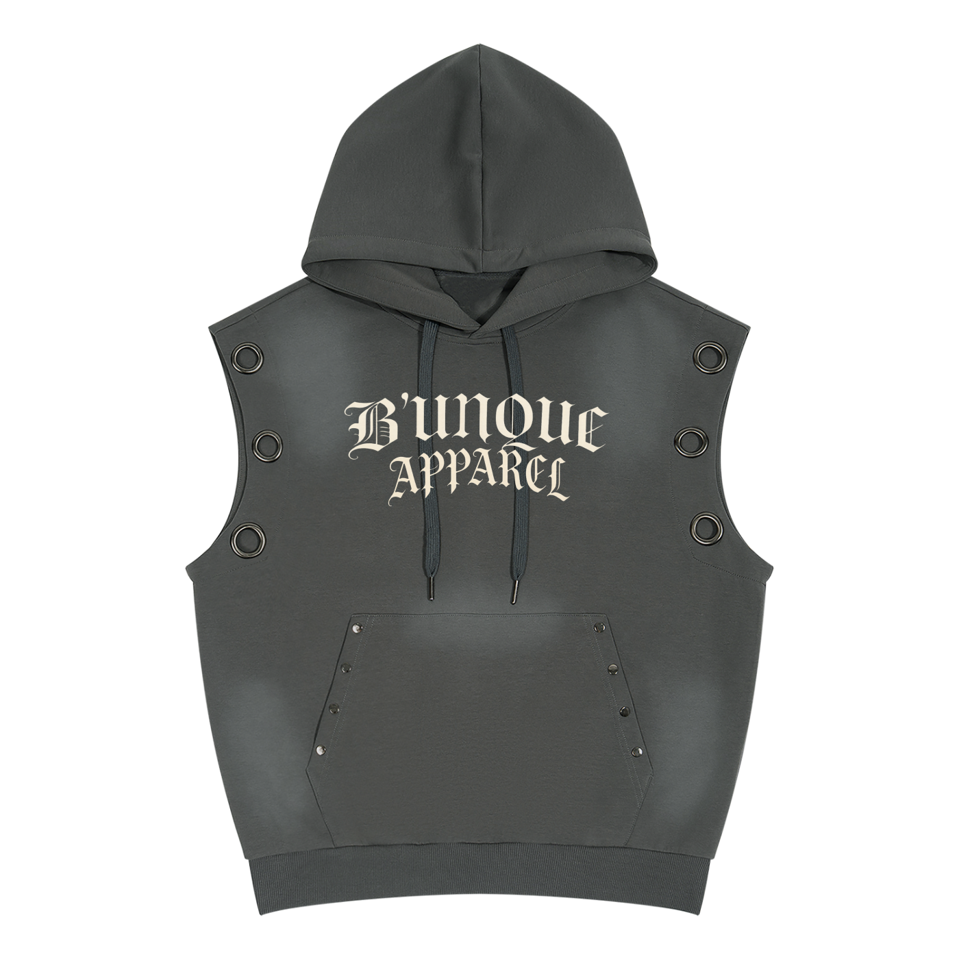 Unisex "B'UNIQUE"  Sleeveless Hoodie
