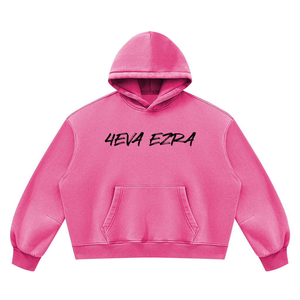 Unisex "4EVA" Vintage Wash Fleece Hoodie