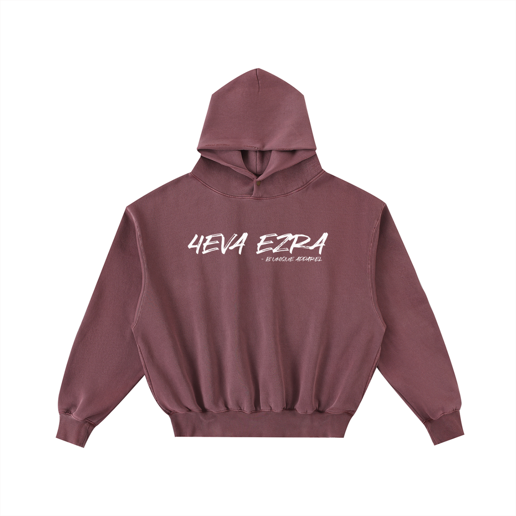 Unisex "4EVA EZRA" Enzyme Washed Fleece Hoodie