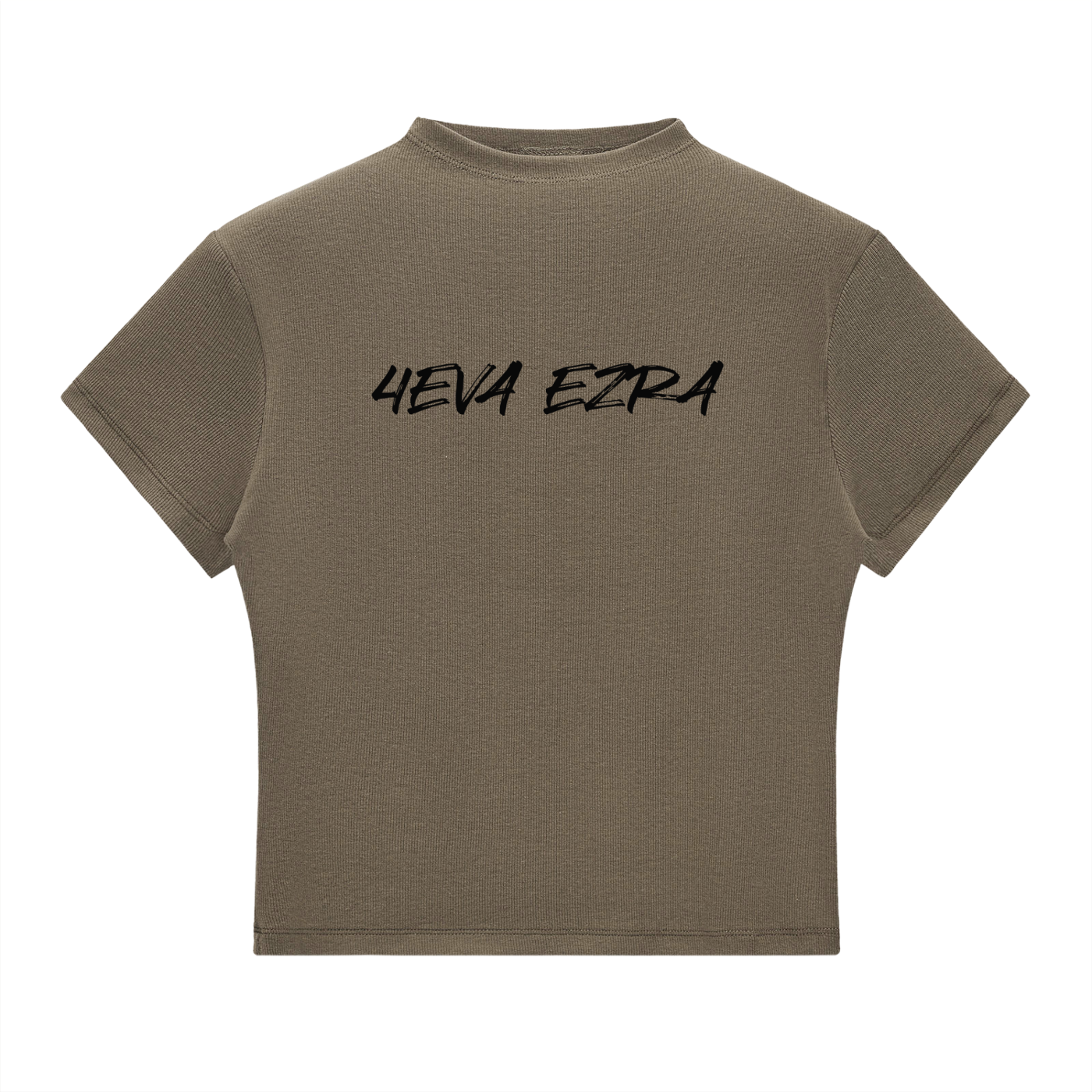 4EVA EZRA Essential Women Slim Fit Mock Neck T-Shirt
