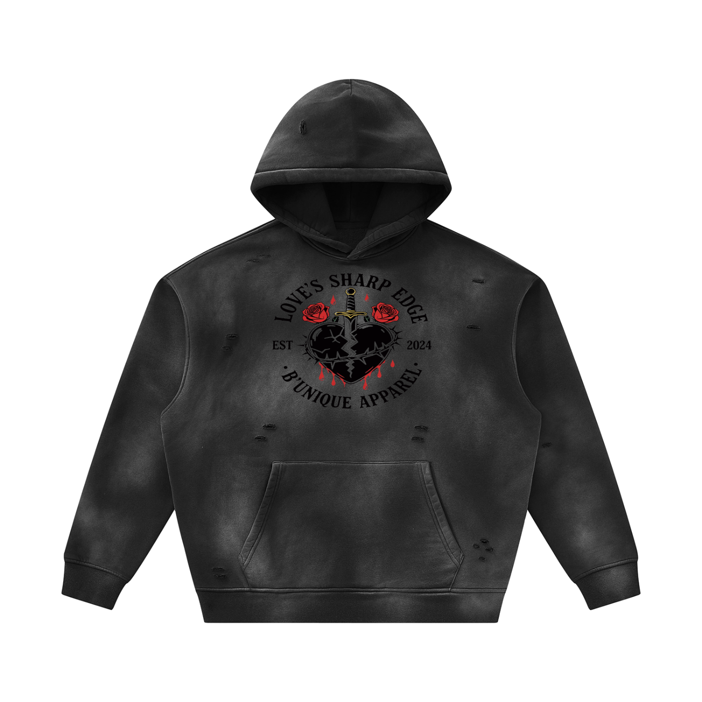 Unisex B'unique Sharp Edge Fleece Hoodie
