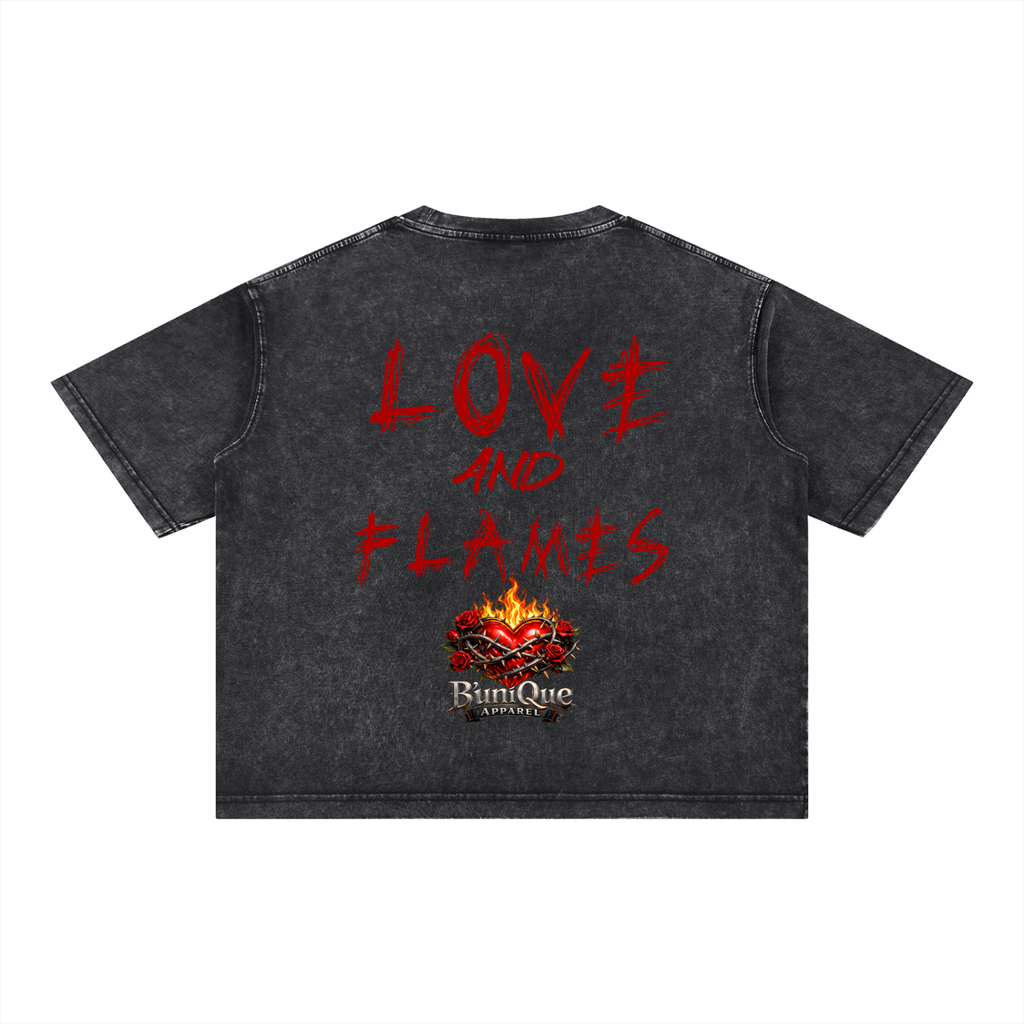 Unisex B'uniQue Love and Flame T-Shirt