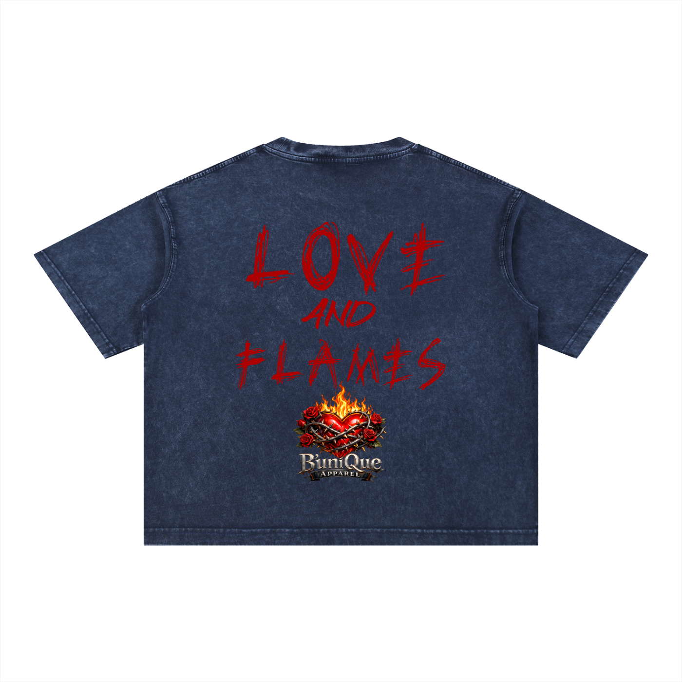 Unisex B'uniQue Love and Flame T-Shirt