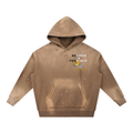 Unisex Vintage Washed Frayed Fleece BELIEVE Hoodie