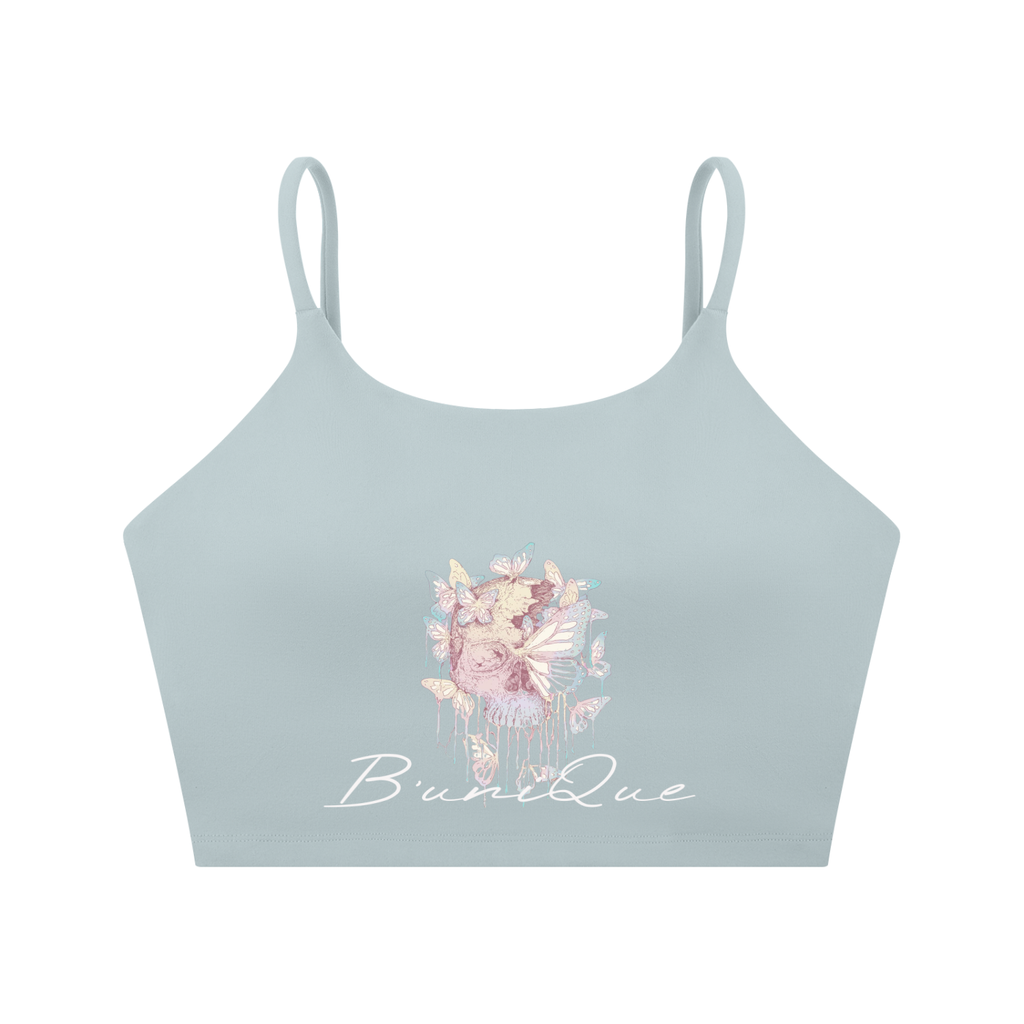 Women's B'uniQue Spaghetti Strap Yoga Sports Bra