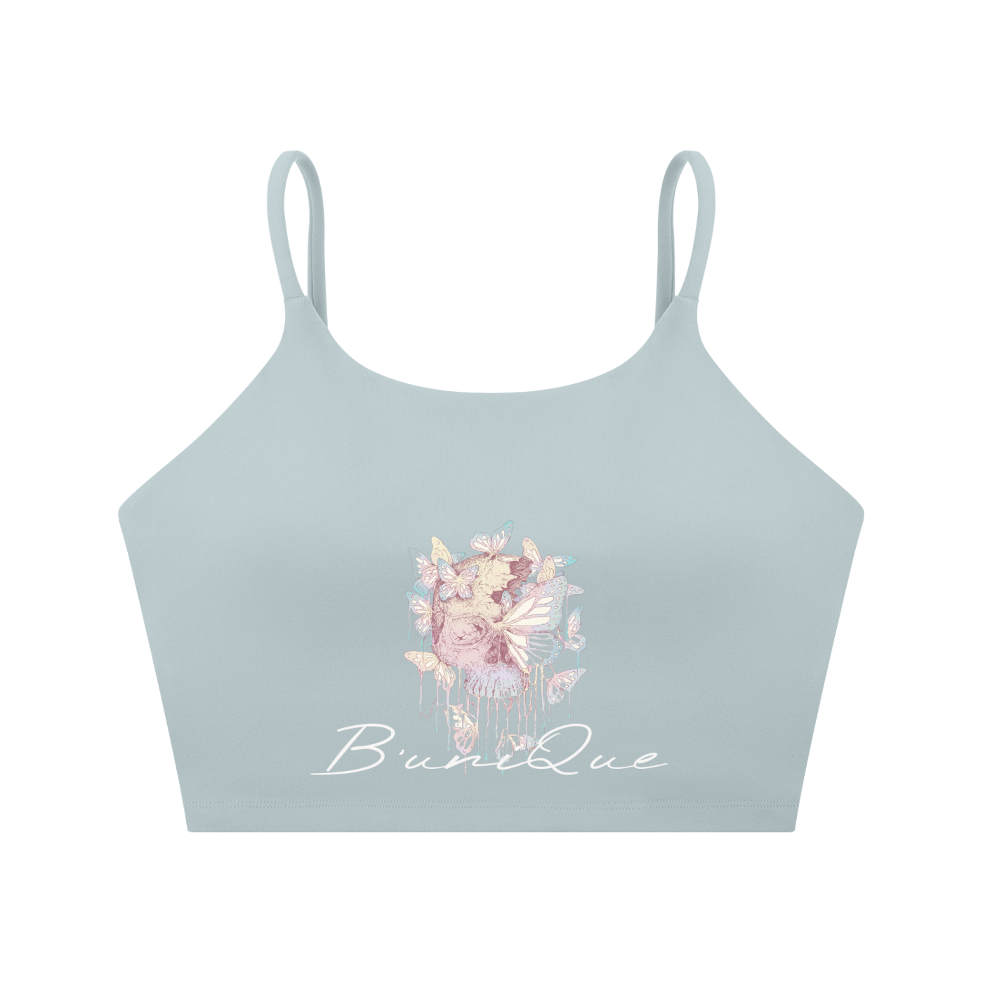Women's B'uniQue Spaghetti Strap Yoga Sports Bra
