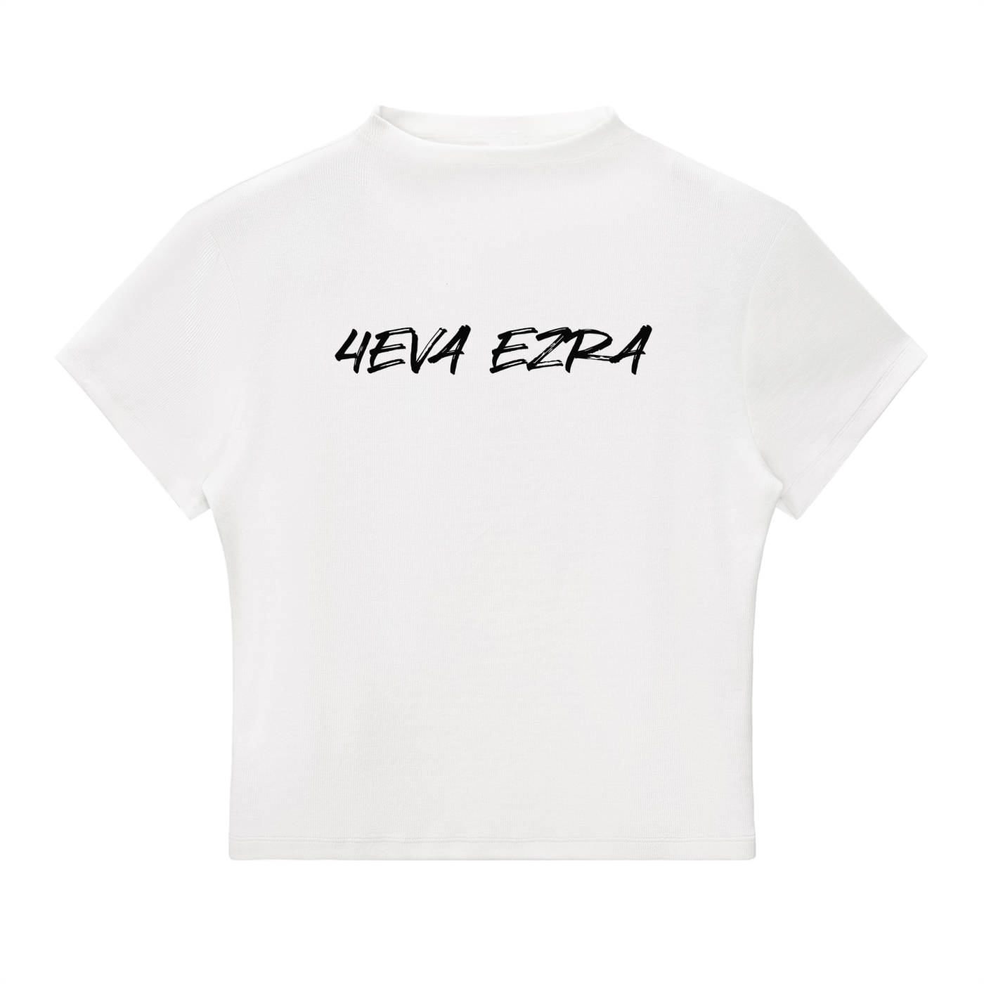 4EVA EZRA Essential Women Slim Fit Mock Neck T-Shirt