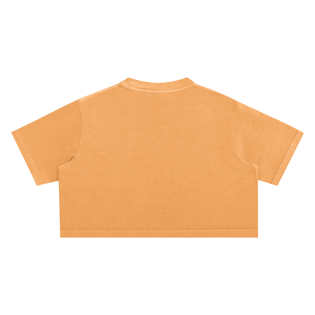 Women's "Im NOT" Snow Washed Crop Top