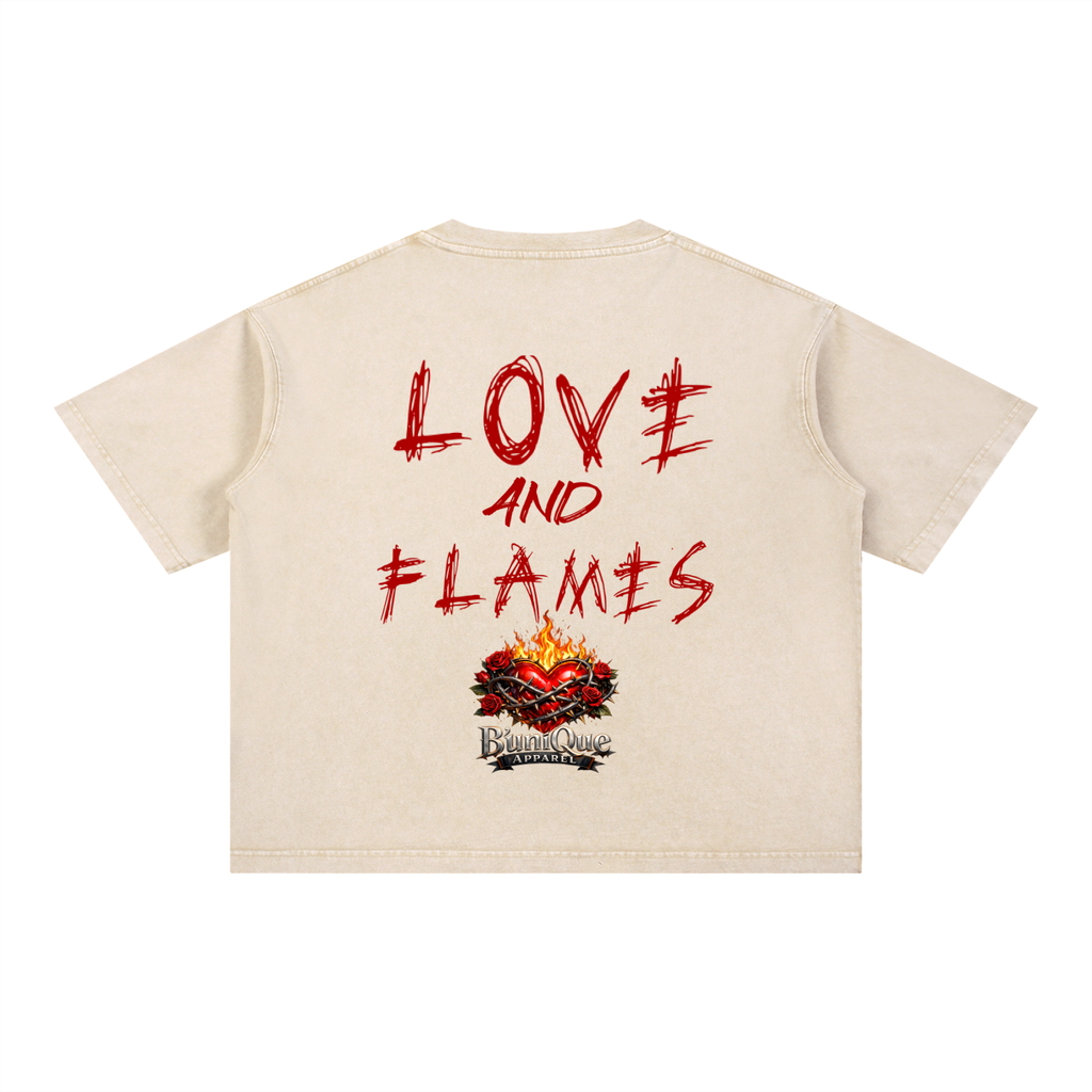 Unisex B'uniQue Love and Flame T-Shirt