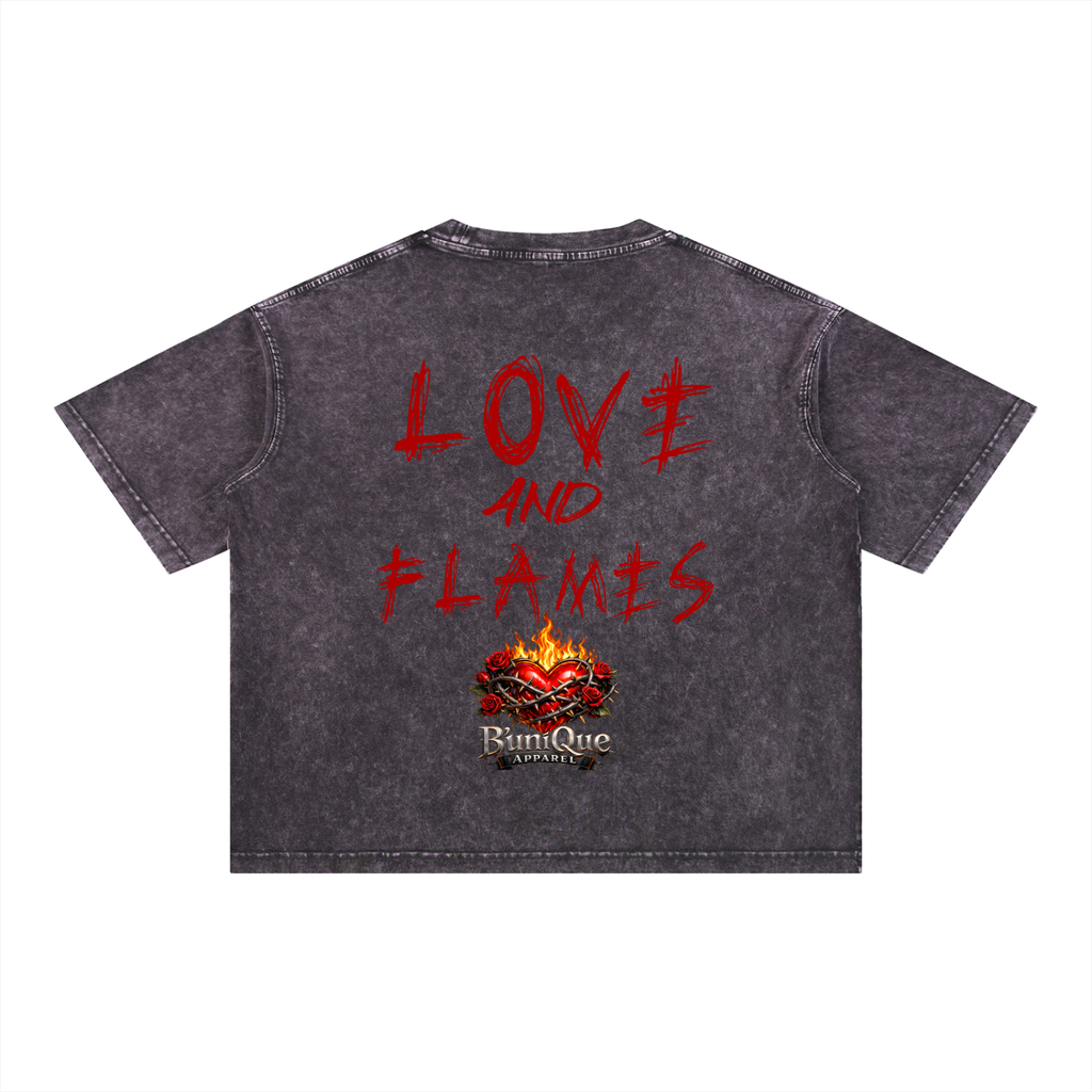Unisex B'uniQue Love and Flame T-Shirt