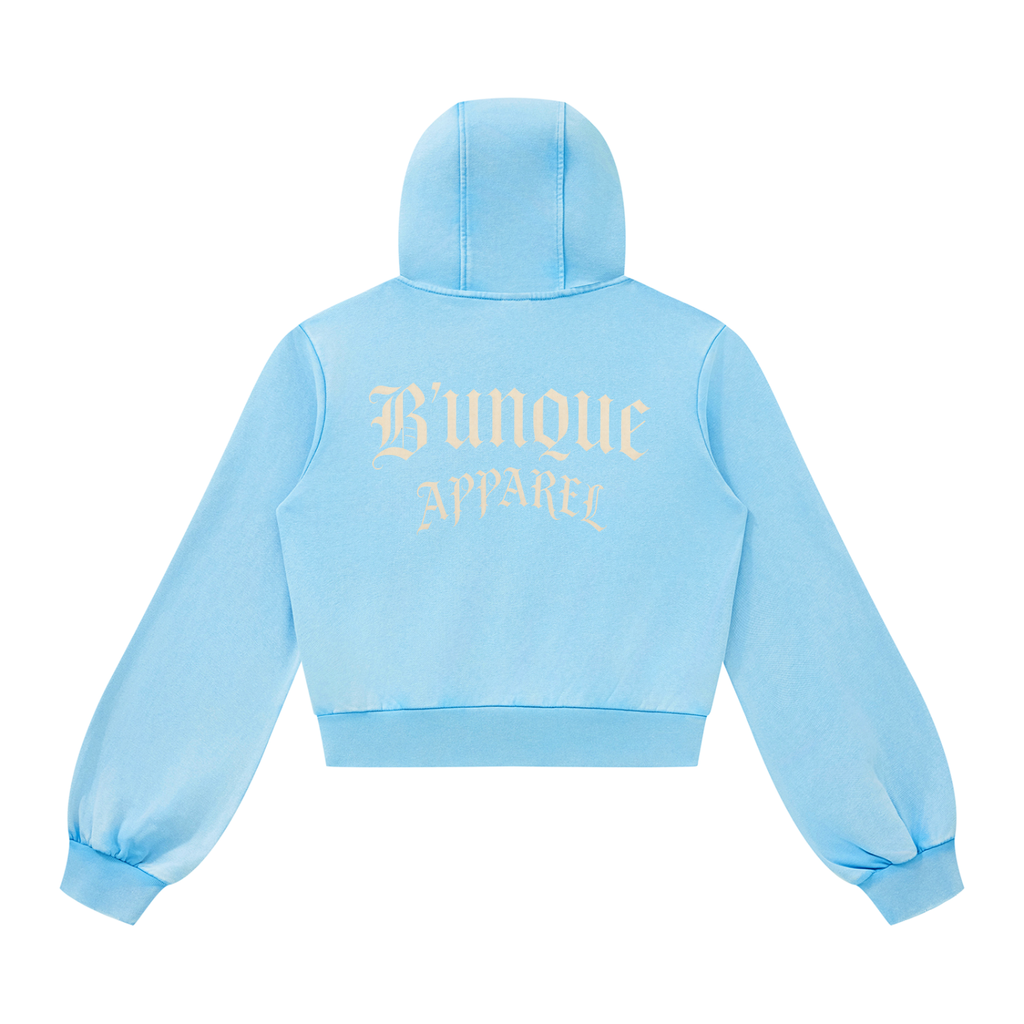 Women’s "B U" Vintage Zip Hoodie