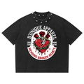 Unisex B'UNIQUE MENDING HEARTS Washed Boxy Studded T-Shirt