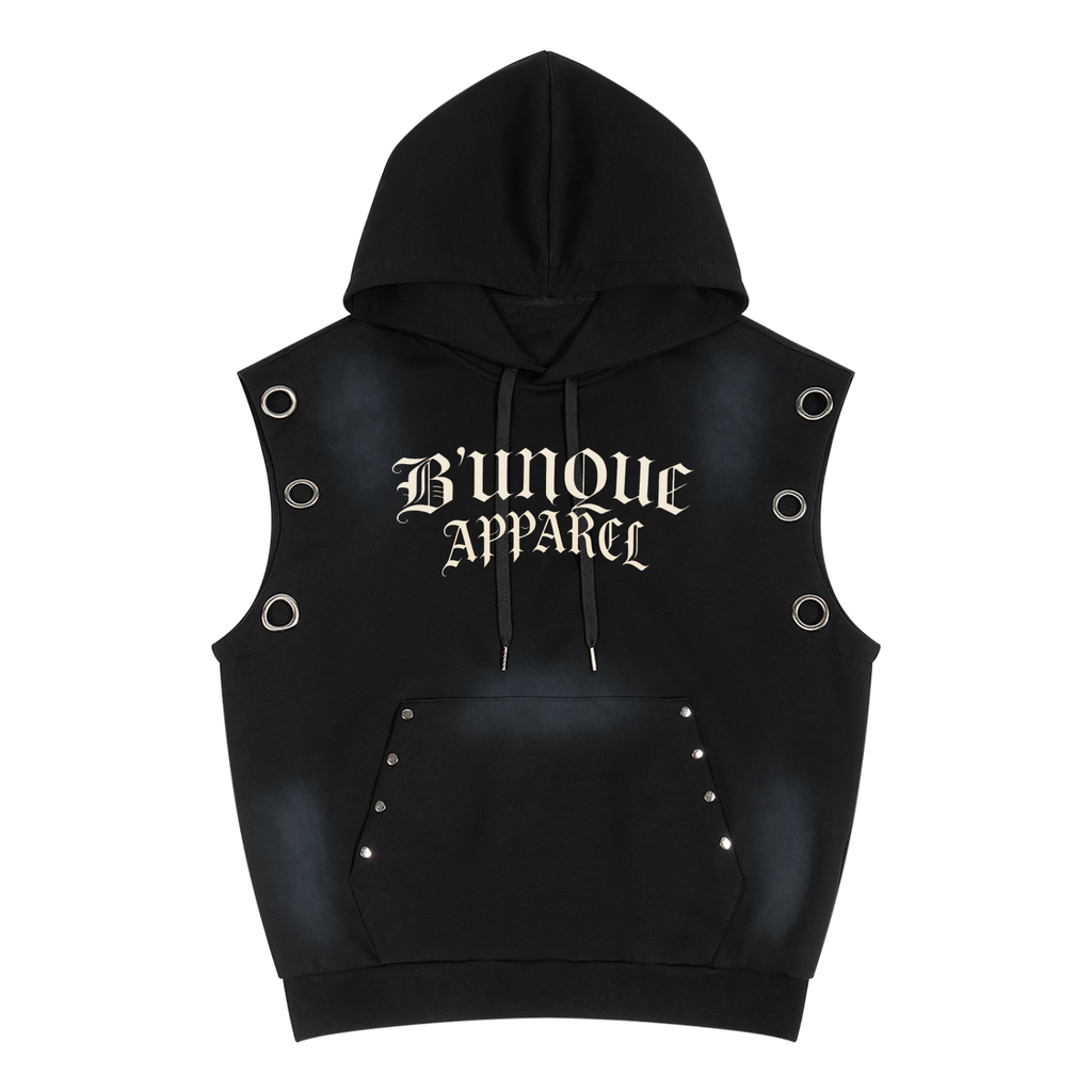 Unisex "B'UNIQUE"  Sleeveless Hoodie