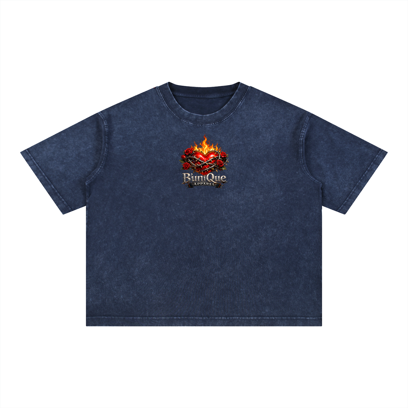 Unisex B'uniQue Love and Flame T-Shirt