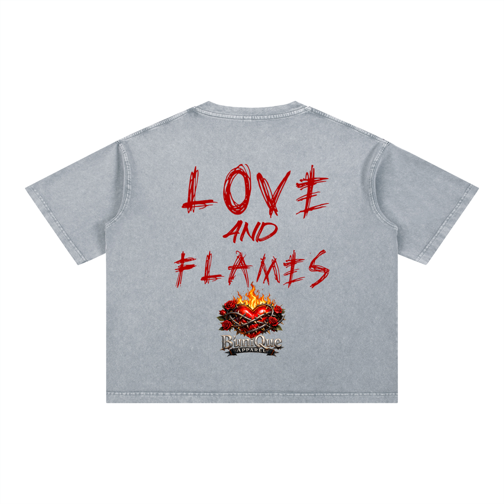 Unisex B'uniQue Love and Flame T-Shirt