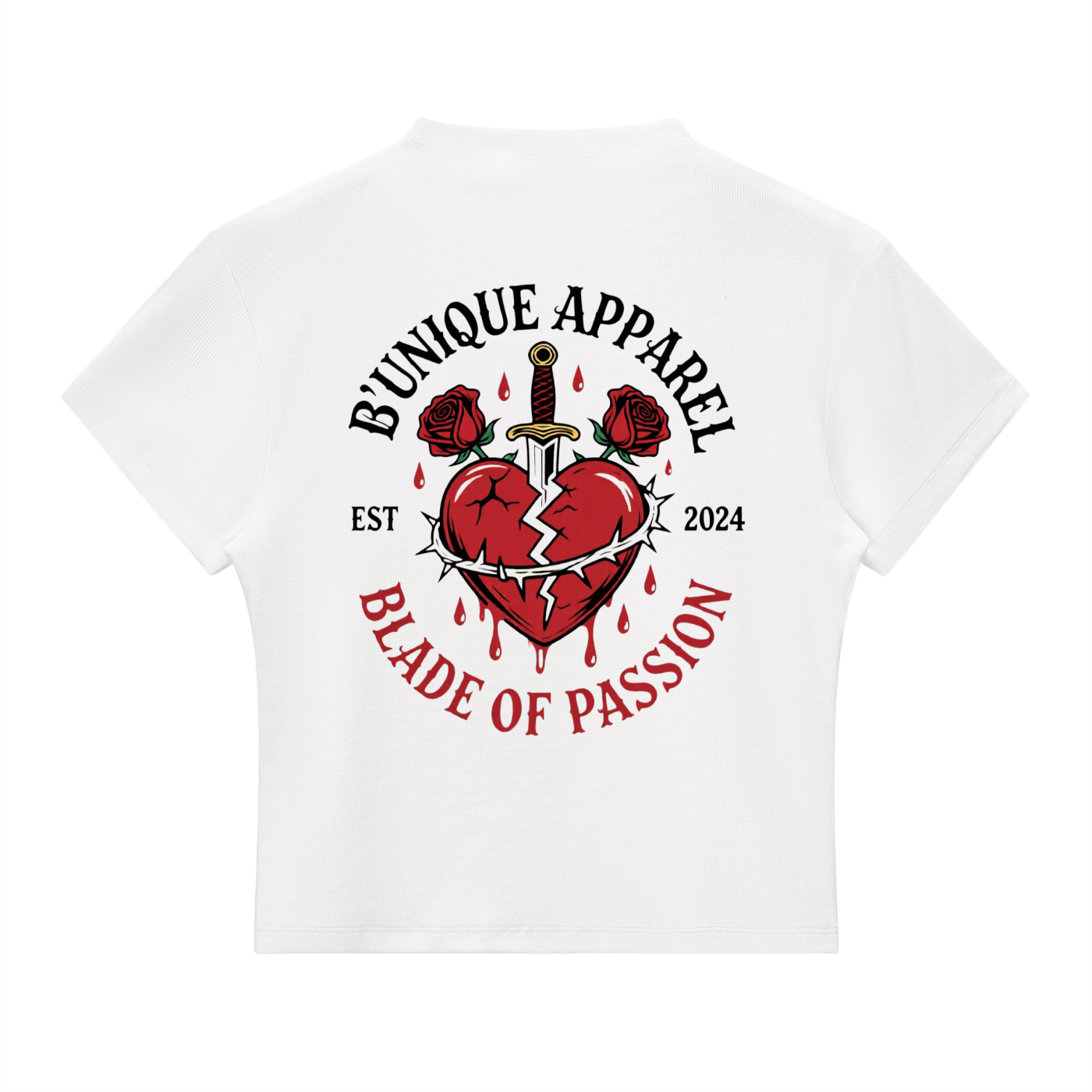 Women's "Blade of Passion" Mock Neck T-Shirt