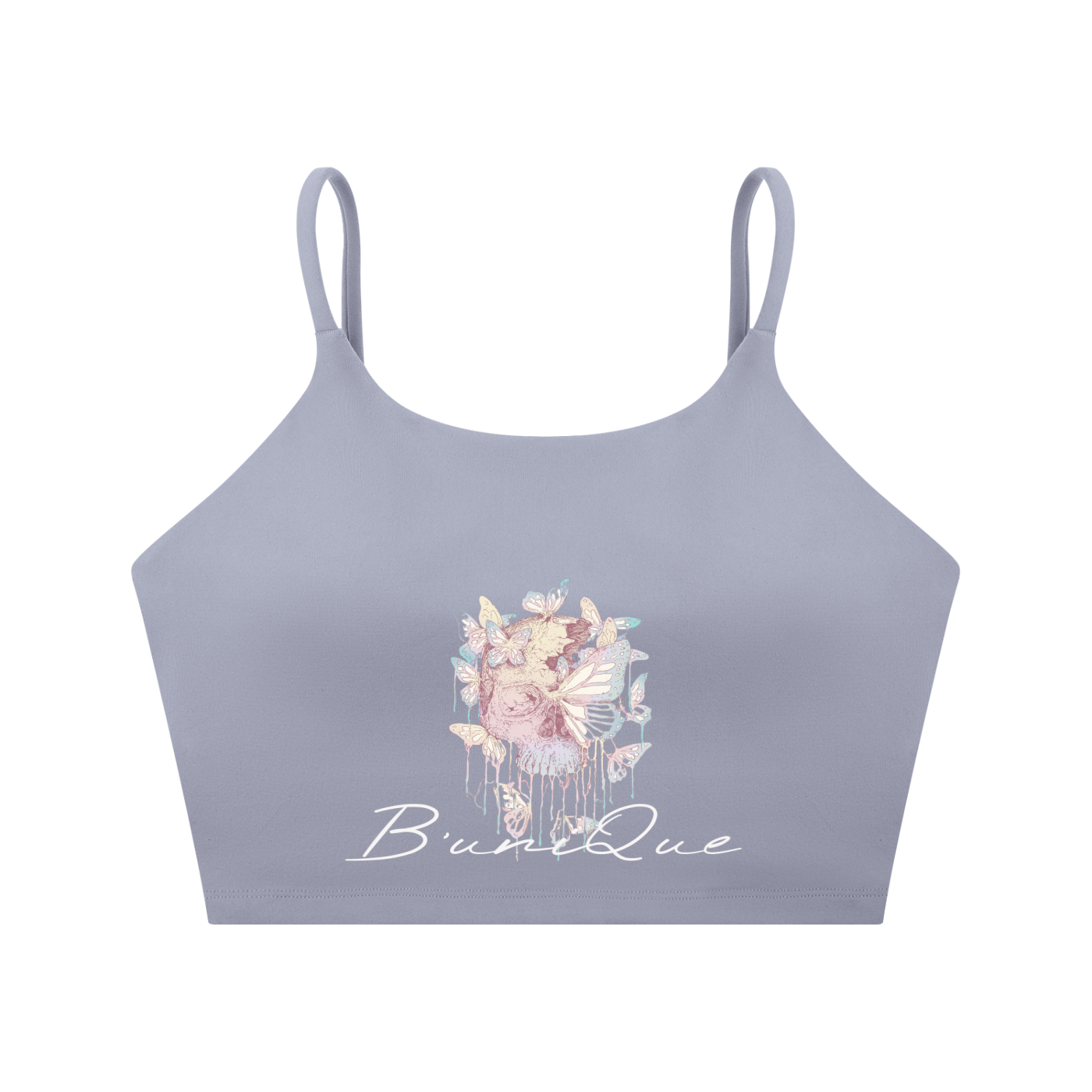 Women's B'uniQue Spaghetti Strap Yoga Sports Bra