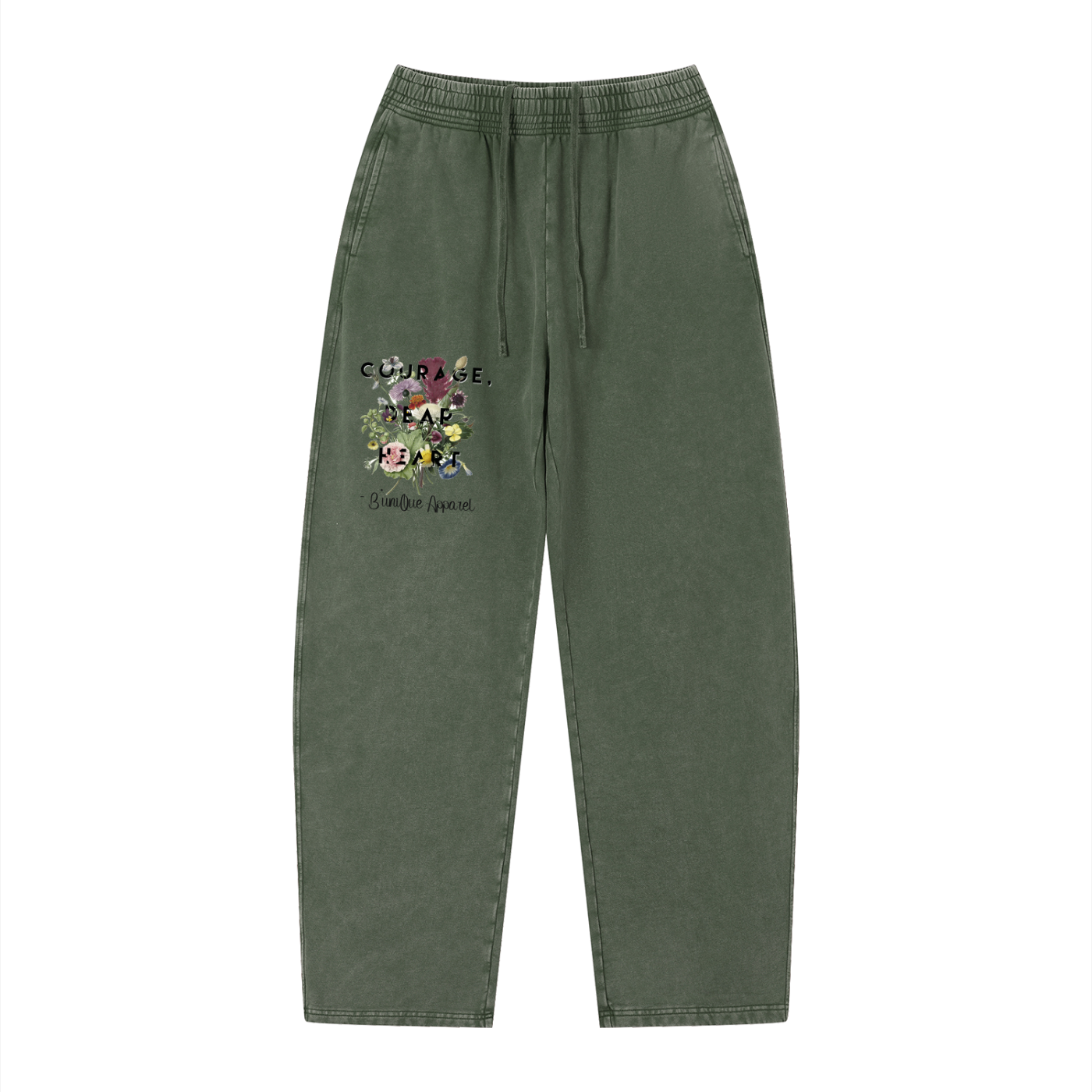 Unisex "B'uniQue" Vintage Wash Loose Sweatpants