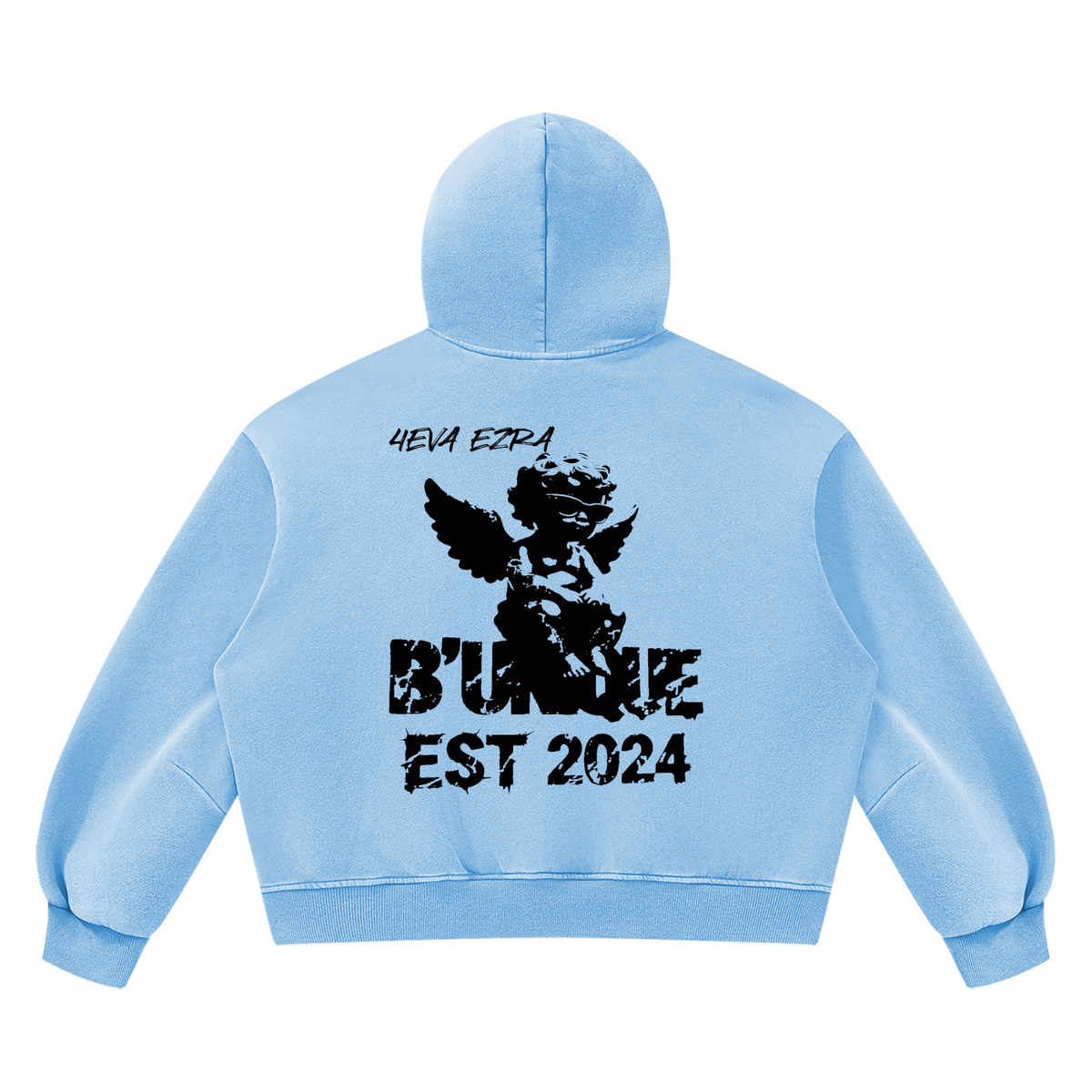 Unisex "4EVA" Vintage Wash Fleece Hoodie
