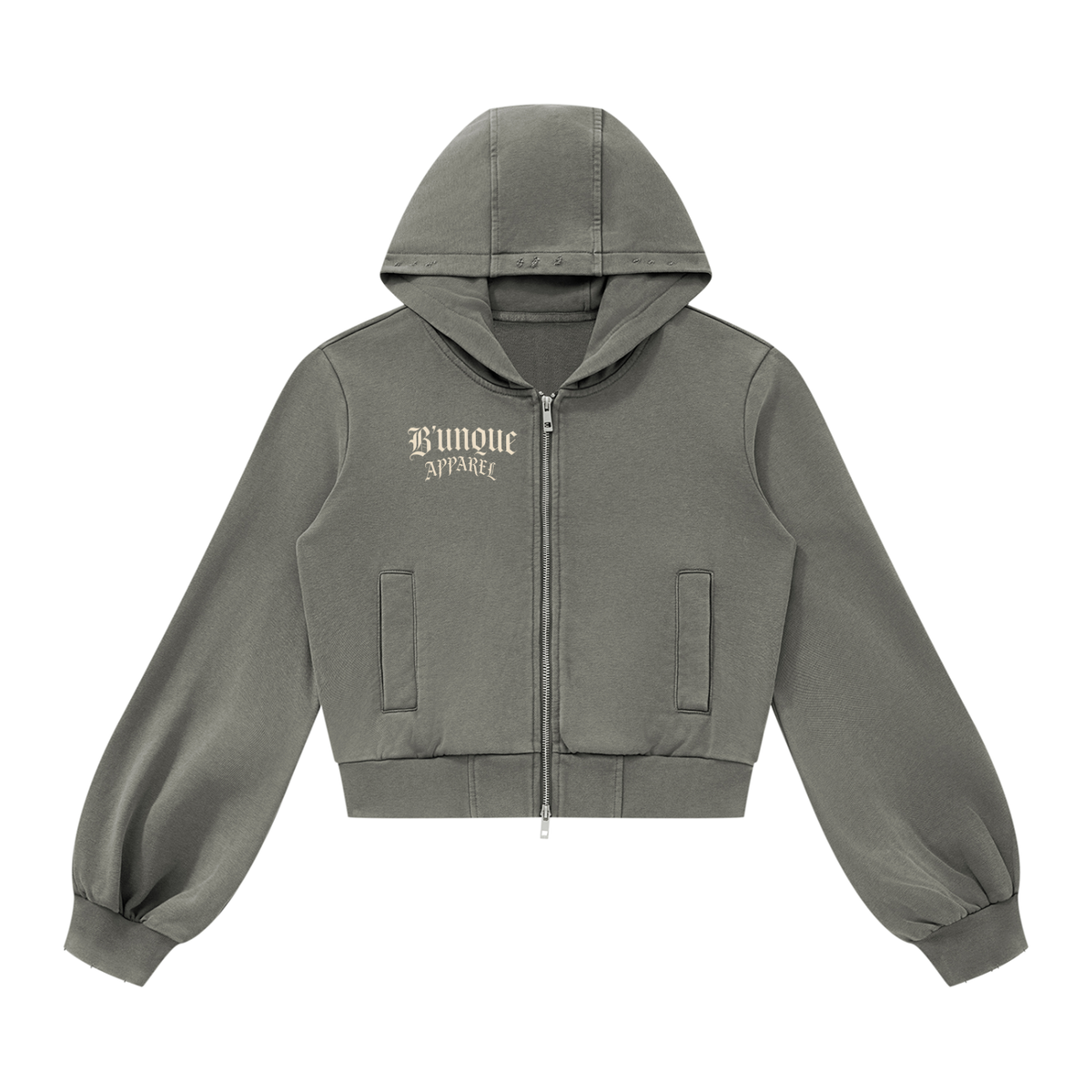 Women’s "B U" Vintage Zip Hoodie