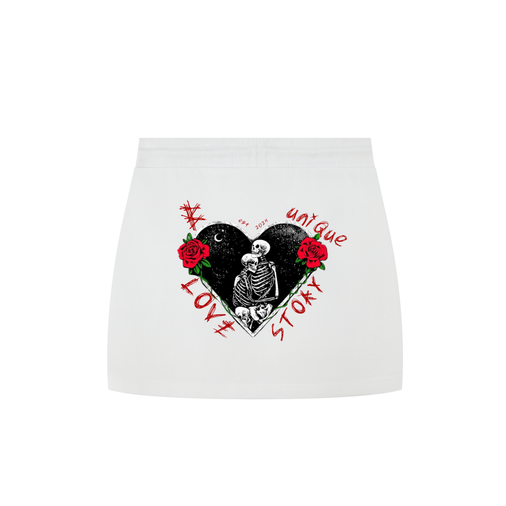 Women's "LoveStory" Drawstring Skirt