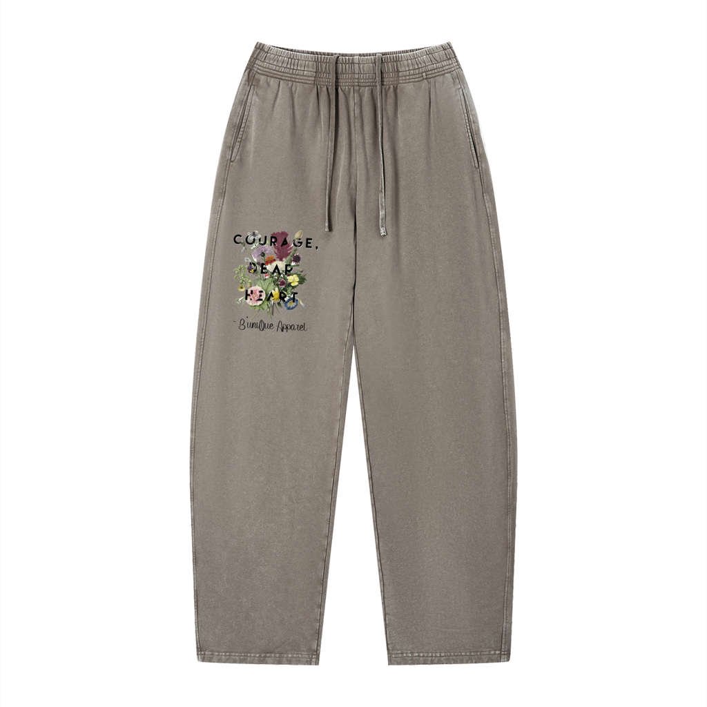 Unisex "B'uniQue" Vintage Wash Loose Sweatpants