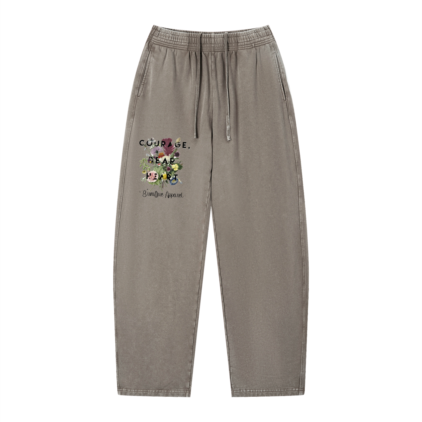 Unisex "B'uniQue" Vintage Wash Loose Sweatpants