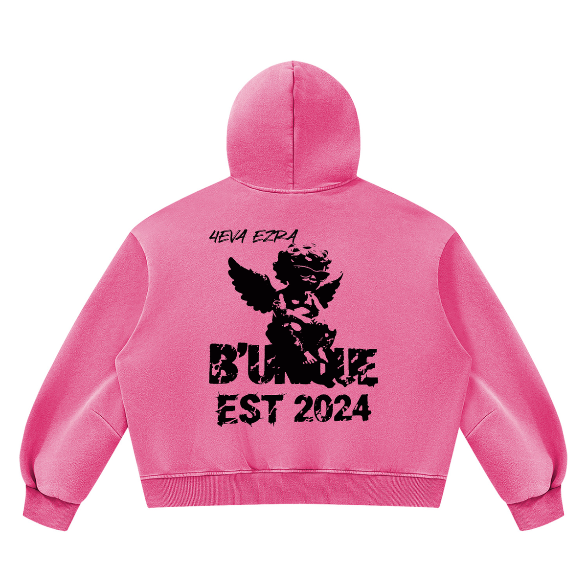 Unisex "4EVA" Vintage Wash Fleece Hoodie