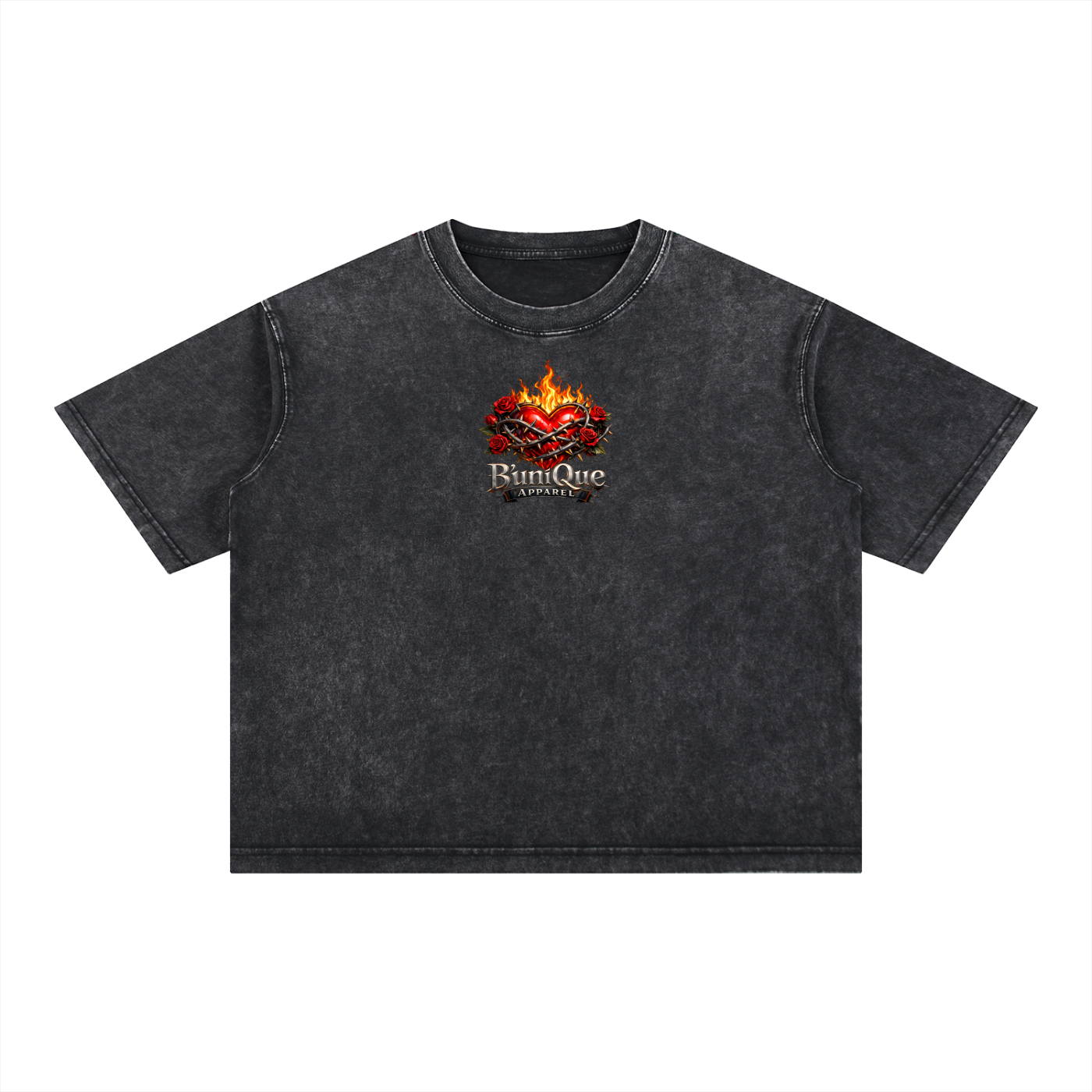 Unisex B'uniQue Love and Flame T-Shirt
