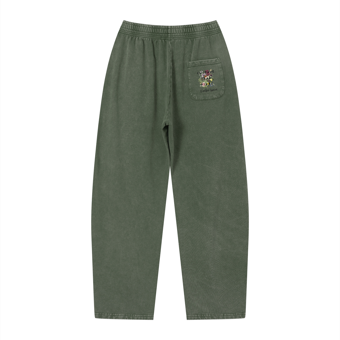 Unisex "B'uniQue" Vintage Wash Loose Sweatpants