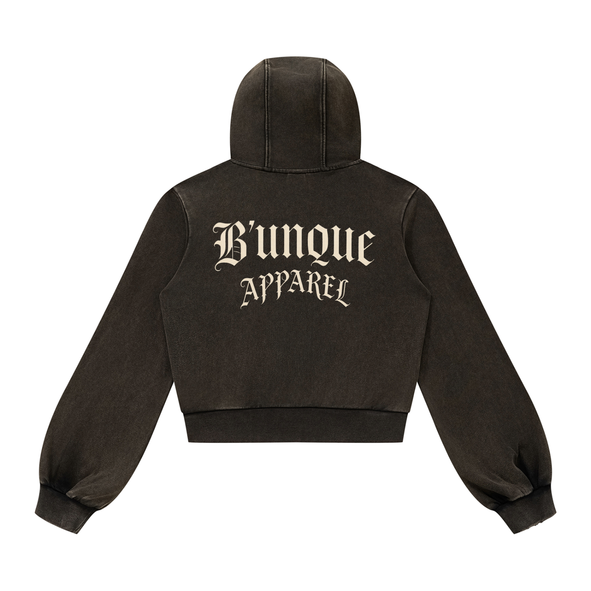 Women’s "B U" Vintage Zip Hoodie