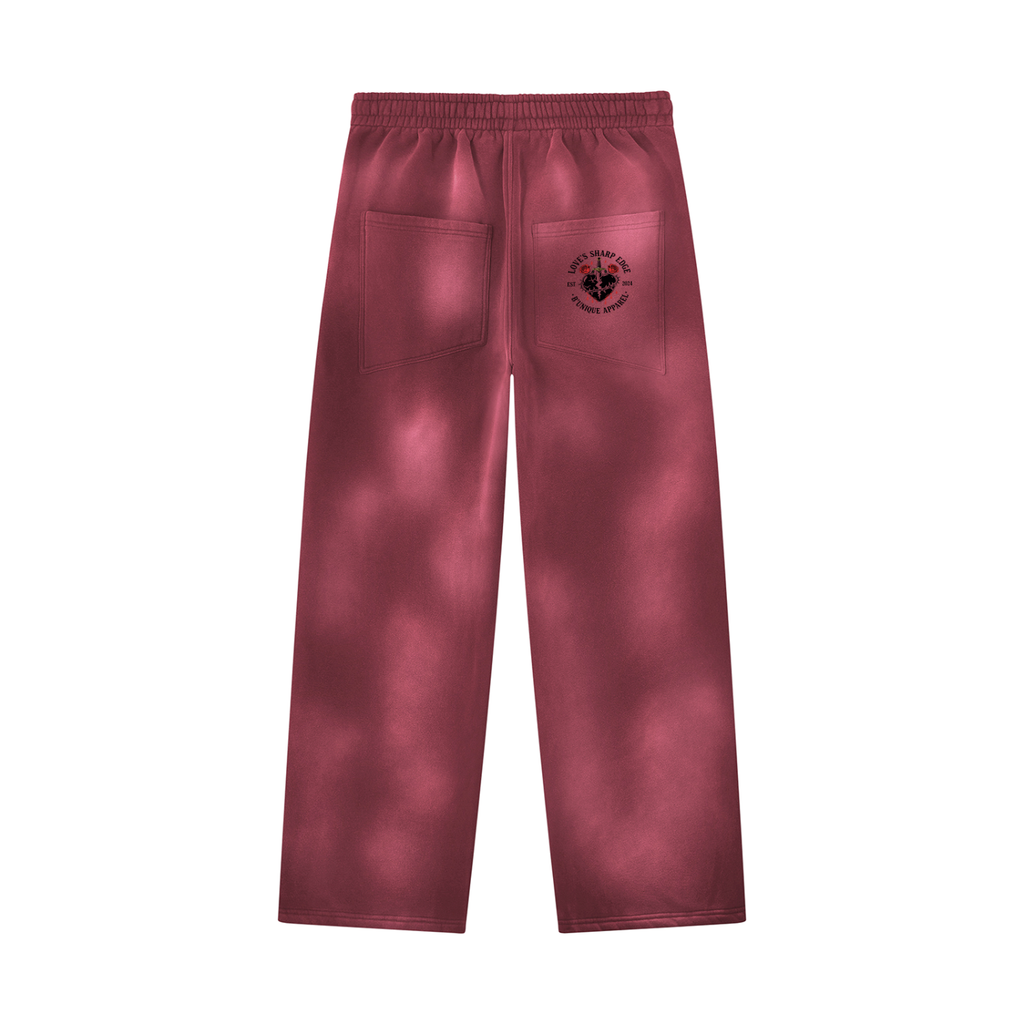 Unisex B'unique Sharp Edge Wide Leg Fleece Sweatpants