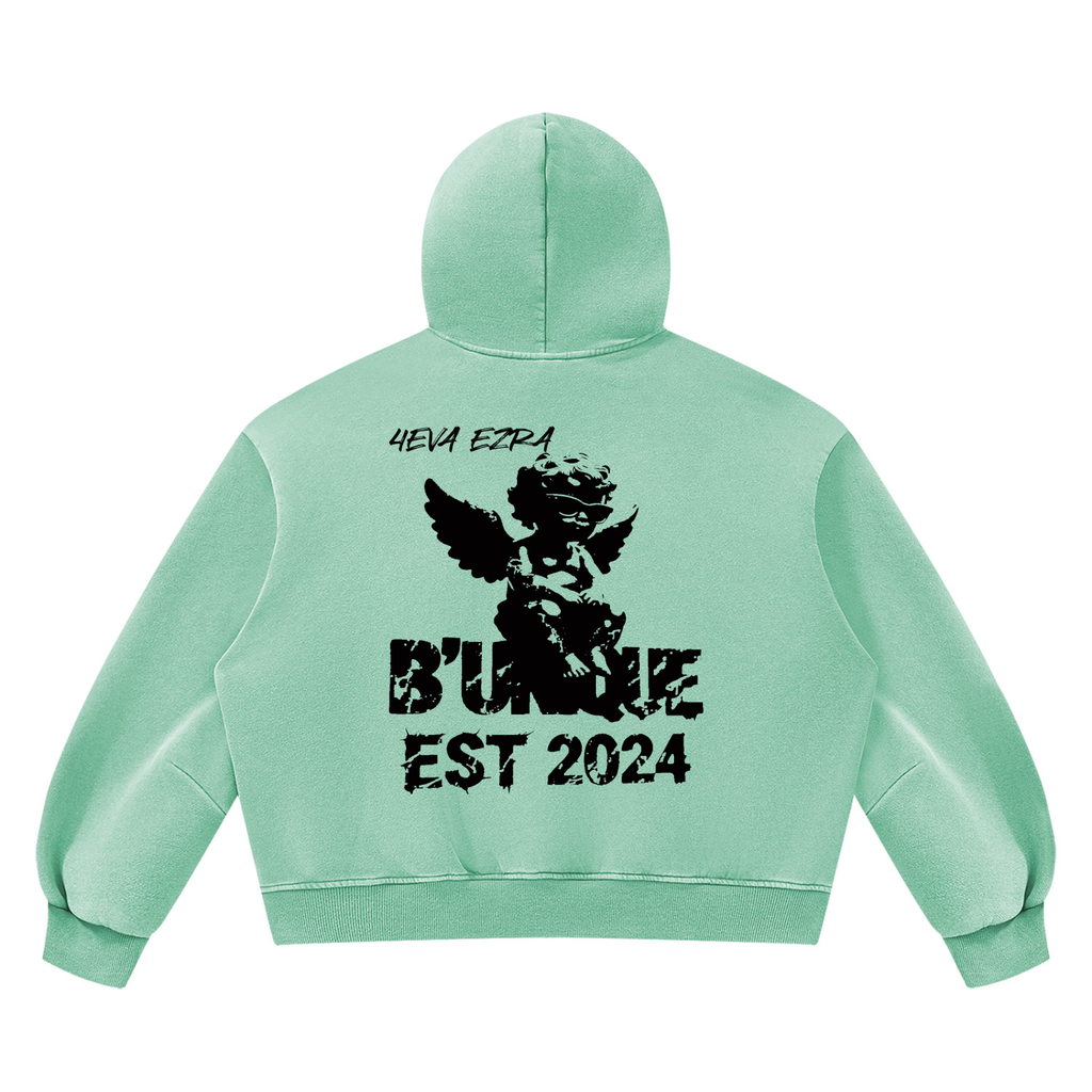 Unisex "4EVA" Vintage Wash Fleece Hoodie