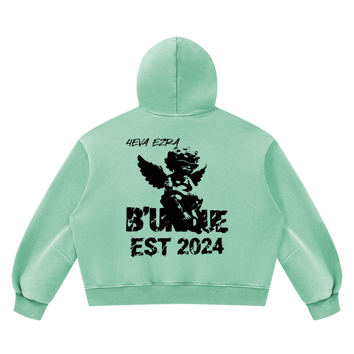 Unisex "4EVA" Vintage Wash Fleece Hoodie