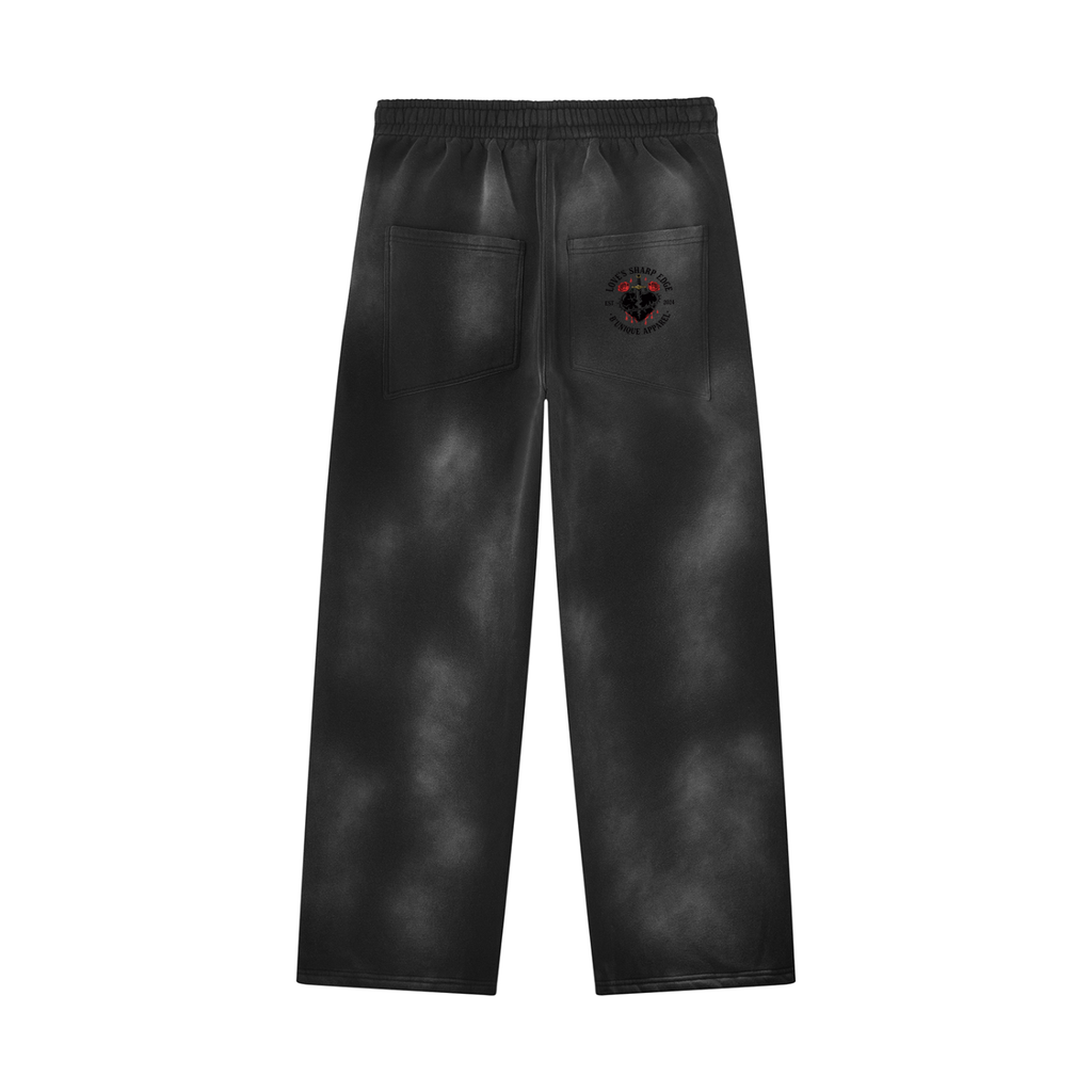 Unisex B'unique Sharp Edge Wide Leg Fleece Sweatpants
